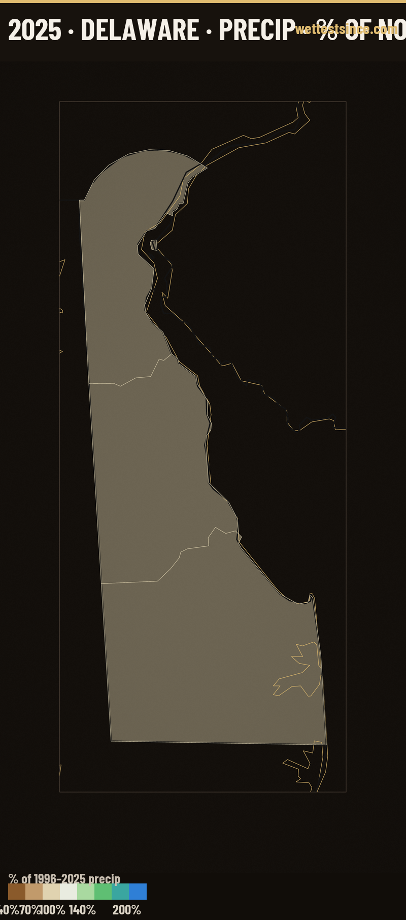 Where 2025 Ran Wet &amp; Dry